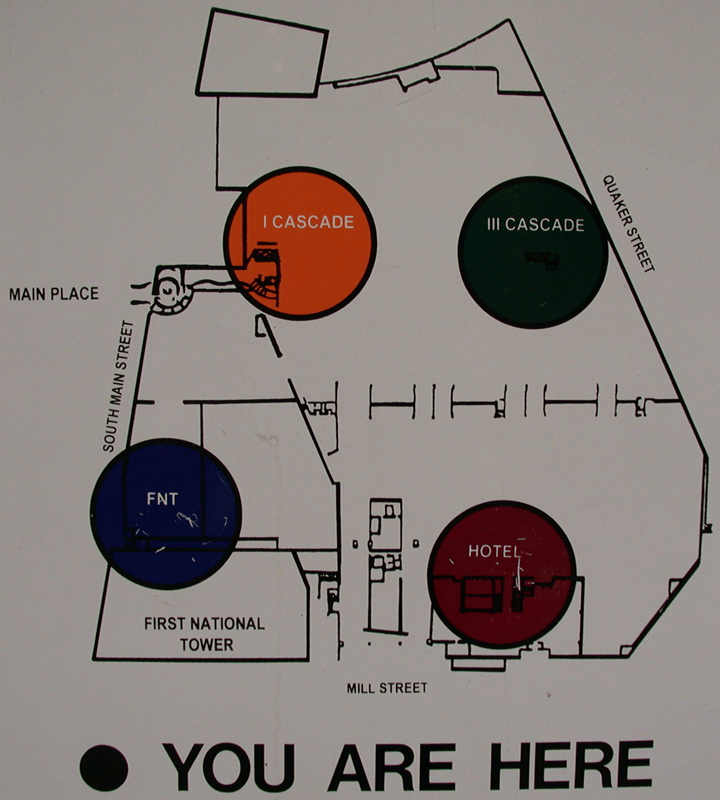 Parking garage wayfinding map image